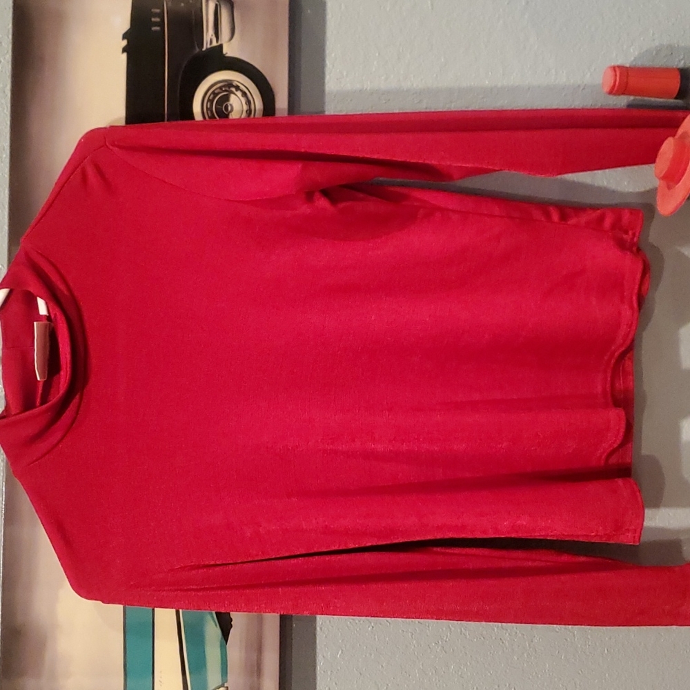 Kathy Lee Mock Turtleneck Blouse